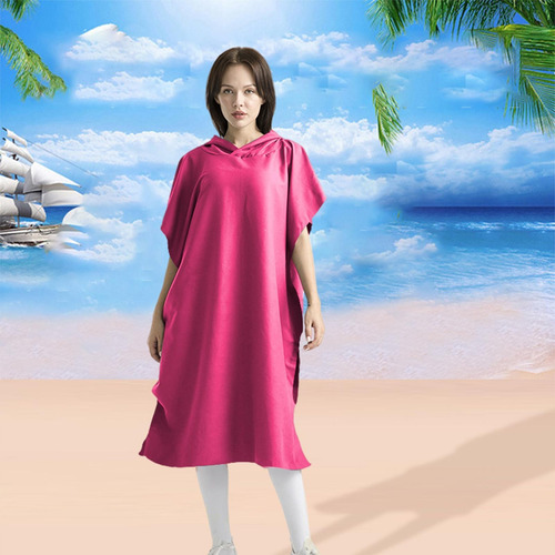 W Surf Poncho Beach Microfibra De Neopreno Con Capucha
