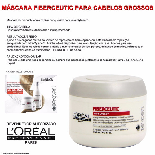 Loréal Professionnel Fiberceutic Máscara Cabelo Grosso 200ml