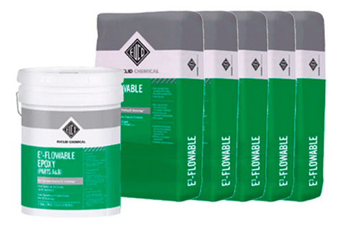 E3 Flowable - Grout Epóxico De Alta Fluidez, Kit 30kg (a+b 1