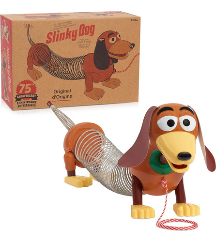 Retro Slinky Dog Original 75 Aniversario Con Certificado