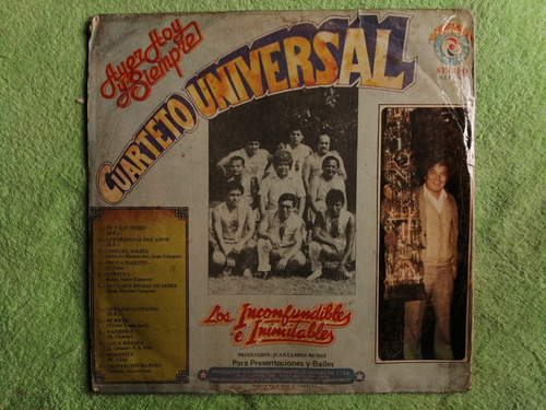 Eam Lp Vinilo Cuarteto Universal Inconfundibles E Inimitable (Usado)
