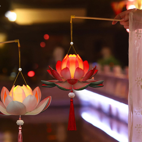 Blossom Flower Lanterns Light Lamp Party Glowing Lanterns Fo