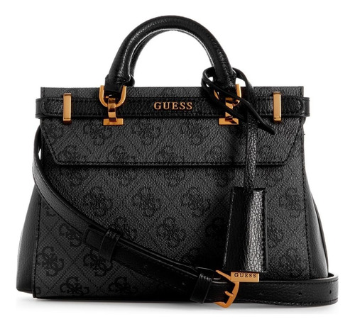 Guess Bolso Sestri Mini Satchel Negro