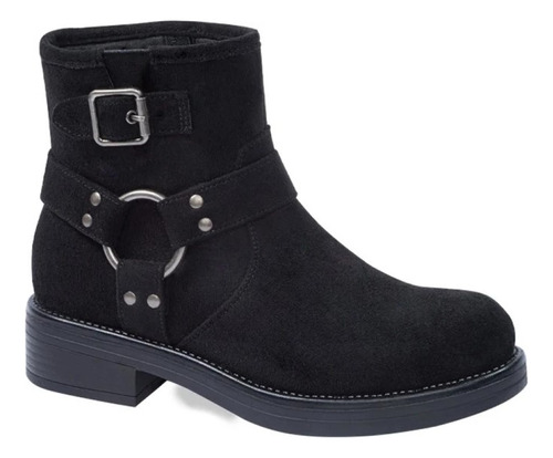 Bota De Dama Casual Tierra Bendita Ps15 Color Negro