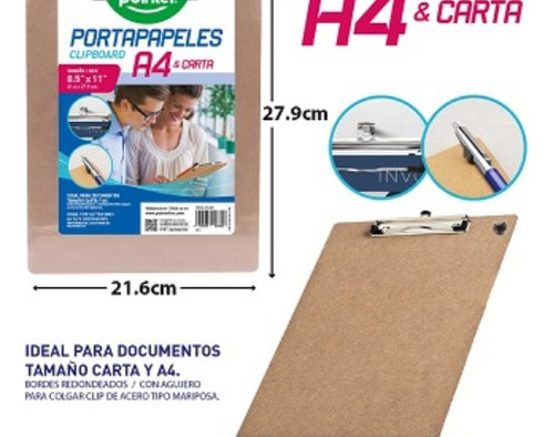 Tabla Legajadora A4/carta  Pointer 