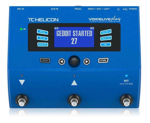 Pedal Efectos Voz Armonía Tc Helicon Voicelive Play B-stock