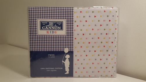 Sabanas Cannon Kids Twin 1 1/2 Plaza 144 Hilos Algodon