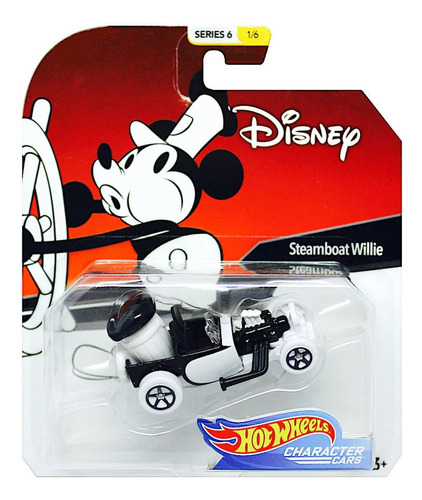 Disney Hot Wheels Steamboat Willie - Carro De Personaje, Se.