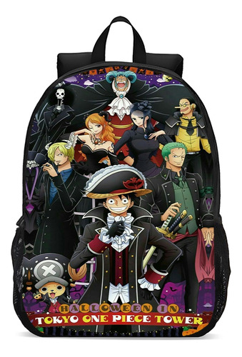 Mochila Escolar Infantil  De Costa One Piece Luffy