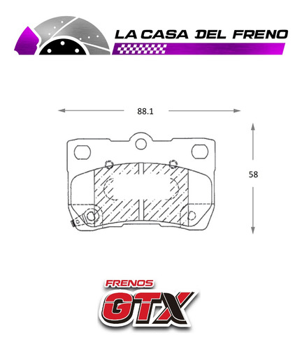 Pastilla De Freno Trasera Lexus Is250 2.5 2005-2013