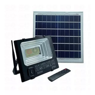 Reflector Led Solar Ip65 300w Con Cámara De Seguridad