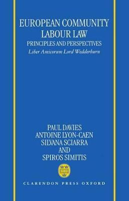 Libro European Community Labour Law: Principles And Persp...