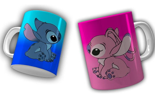 Combo Tazas Stitch San Valentín Pareja