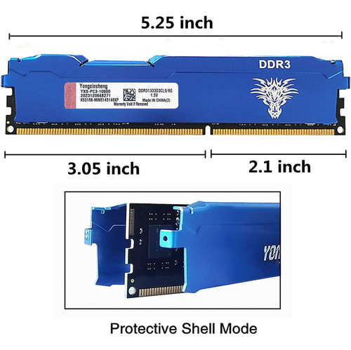 Memorias Ram Yongxinsheng, Ddr3, 2 X 8 Gb, Cl9 De 1333 Mhz