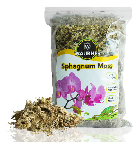 Sphagnum - Mezcla Natural Para Macetas De Musgo Seco De 2 Cu