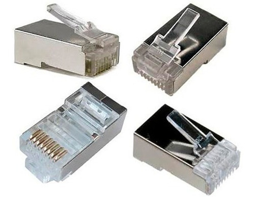 Puntotecno - Conector Macho Rj45 Cat 5e Metal