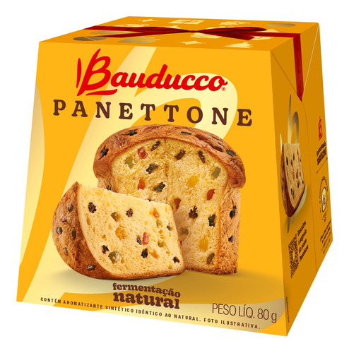Mini Panettone de Frutas Bauducco 80g
