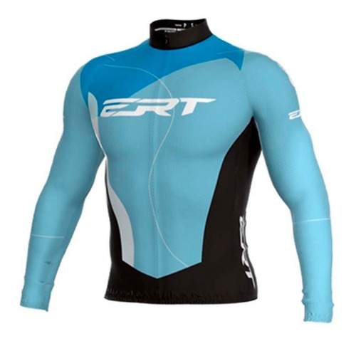 Camisa Manga Longa Ert Classic Cloud Azul Ciclismo 22