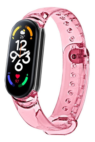 Pulseira De Silicone Para Xiaomi Mi Band 7 6 5 Muda Cor