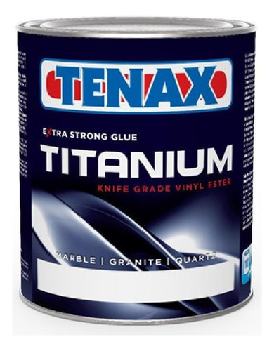 Cola Para Quartzo Titanium Pasta Extra Clear Tenax 1,0 Kg