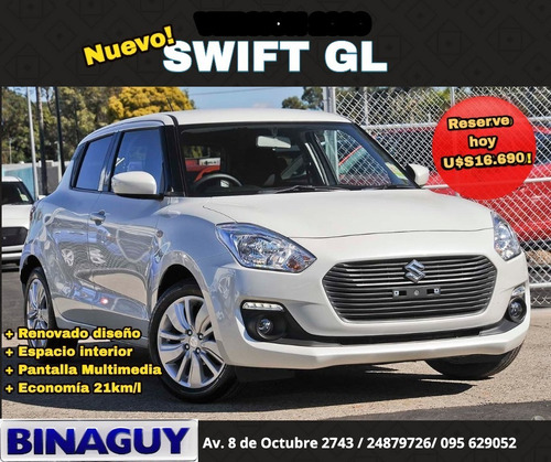 Suzuki Swift Gl 1.2 / Full / U$s16.690 / Permuto Y Financio!