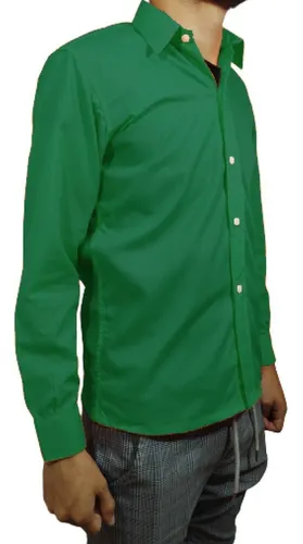 Camisas verdes hombre best sale