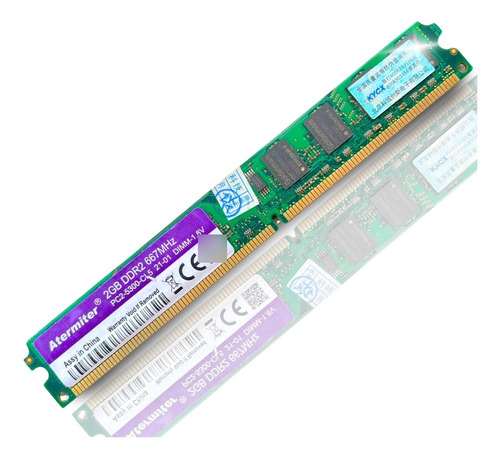 Memória Ram Atermiter  Ddr2, 2gb 667mhz Dimm Verde Desktop  (Recondicionado)