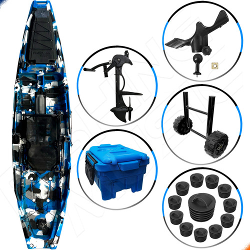 Caiaque Com Pedal Evo Drive Predador 1290 Milha Náutica