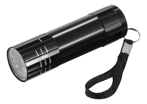 Linterna De Mano Uv Negra, 9 Led, 395 Nm, Mini Antorcha