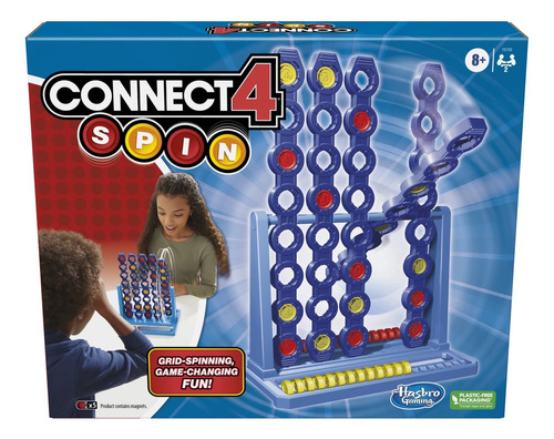 Hasbro Gaming Connect 4 Spin Game, Cuenta Con Spinning Conn
