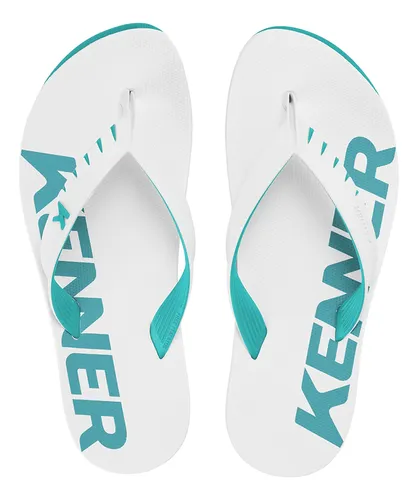 comprar Chinelo Sandalia Kenner Red Verde E Branco Original