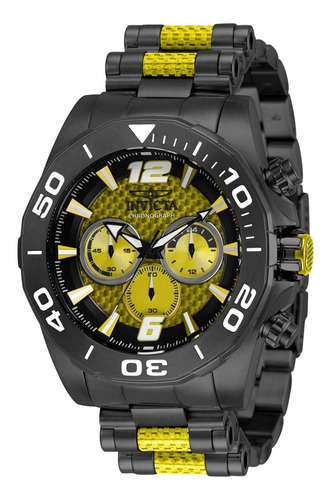 Reloj Invicta Acero Inoxidable, Fibra De Vidrio Hombres