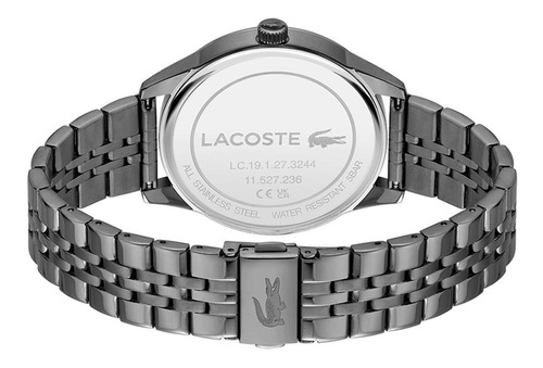 Reloj Lacoste Hombre Acero Inoxidable 2011191 Vienna Color de la correa Gris Color del bisel Gris Color del fondo Azul