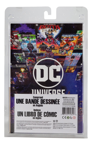 Figura De Acción Mcfarlane Joker Dc Rebirth 3'' + Cómic