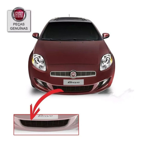 Grade Inferior Para-choque Fiat Bravo 11' - Novo Original