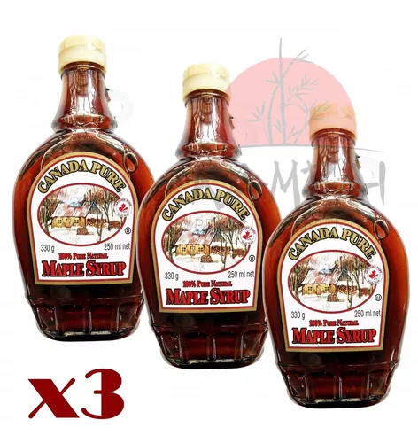 Xarope de Bordo Canada Pure Maple Syrup 100% 250ml (2 unidades