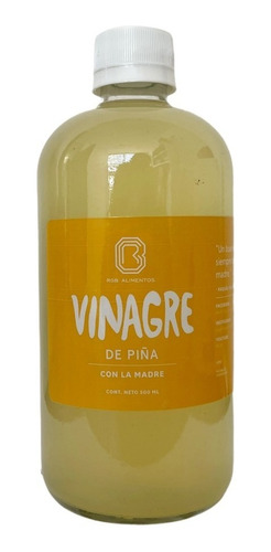 Vinagre De Piña Con La Madre Alimentos Rgb 500ml