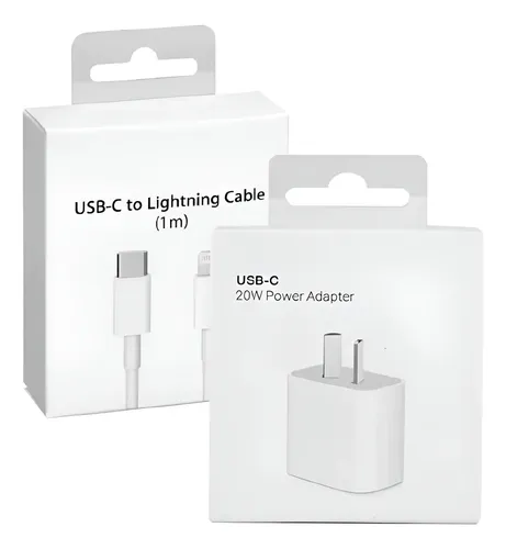 Cargador 20w Carga Rapida + Cable Para iPhone 11 12 13 14 Blanco