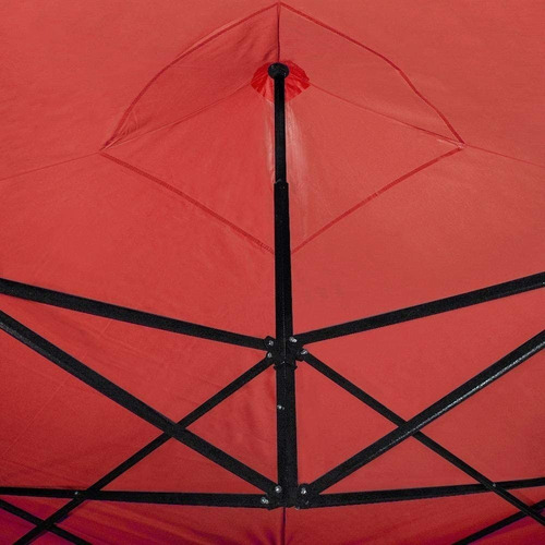 Toldo Plegable 3 Metros X 4,5 Metros Color Rojo