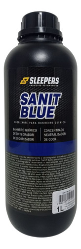 Solvente Para Banheiros Quimico Sanit Blue Trailer 1l Cor Azul