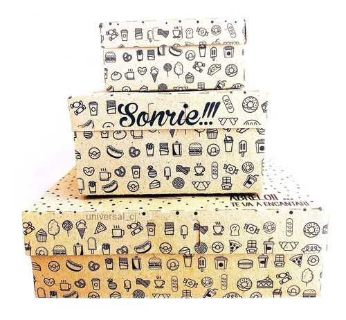 Imagen 4 de 12 de Cajas Para Dulces #1 Donas Cupcakes Ponqués Paquete De 100