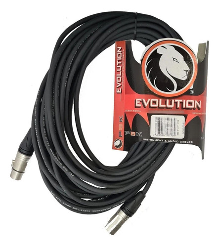 Cable Para Micrófono Evolution Evcc-20 Xlr Canon 20 Metros
