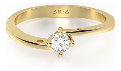 Anillo De Compromiso Con Moissanita Oro 18k Circe Abba Joyas