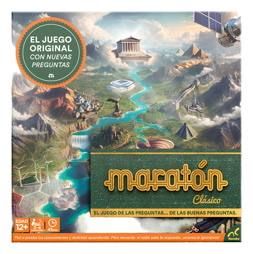 Maratón Clásico Juego De Mesa Juego Familiar Preguntas