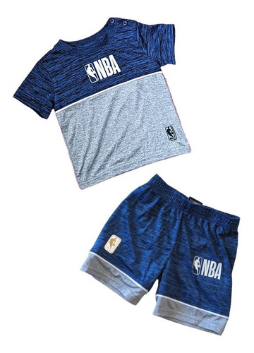 Conjunto 2 Piezas (franela Y Short) Para Ninos, Marca Nba