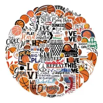 Comprar Paquete 50 Calcomanías De Basquetbol Para Cuadernos Escolar