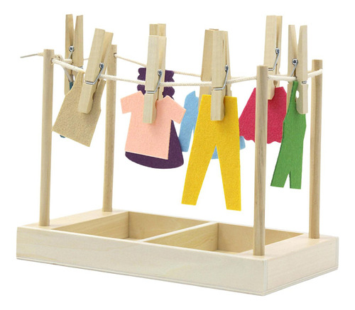 Ropa Colgante Montessori Para Niños Y Niñas, Capacidad De