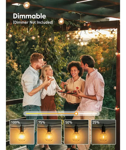 Luz De Cadena Al Aire Libre G40 Luz De Jardín Led Esférica
