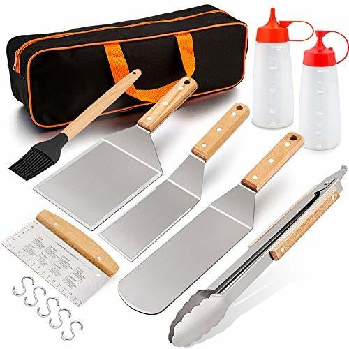 Espátulas - Leonyo Griddle Accessories Set Of 14, Profession