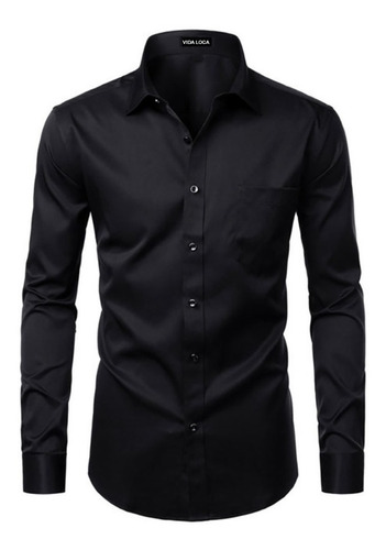 Camisa Social Masculina Manga Longa Empresas 